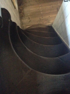 The only accessible stairs where the original, 17th century oak stairs are still exposed. The design of the staircase is really imaginative!